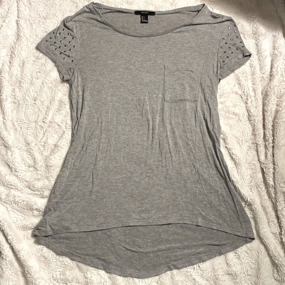 Gray Long forever 21 Top